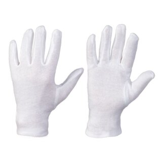 12 Paar Baumwollhandschuhe weiß 8 / M leichte Qualität
