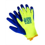 Winterhandschuhe ICE - Crusher warngelb / blau 10 / XL