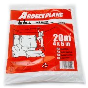 Abdeckfolie 4 x 5 m Abdeckplane 20 qm Malerfolie...