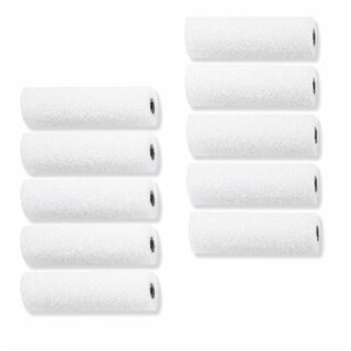 10 Stück Schaumwalzen Lackierwalzen 11cm fein gerade