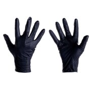 Nitril Einweghandschuhe EdgeGrip Handschuhe schwarz 9 / L