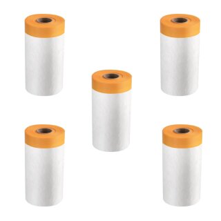 5er Set Goldband Masker Abklebeband Abdeckfolie 55cm x 25m