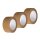 3er Set Abklebeband Abdeckband Malerband braun 50mm